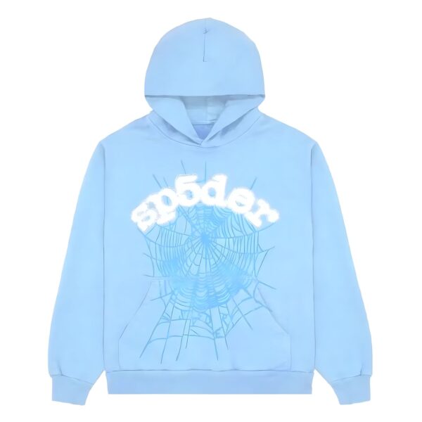 Sp5der Web Hoodie Sky Blue | Sp5der-Hoodie.com