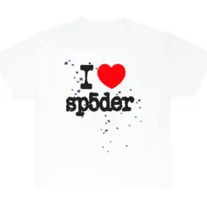 This picture 1 Sp5der I Heart SP5DER Tee White from the front side