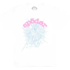 Photo 1 shows Sp5der OG Web Baby Tee White from the front side