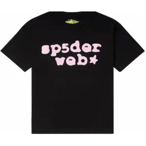 Photo 1 Sp5der Web Tee Black/Pink from the from side