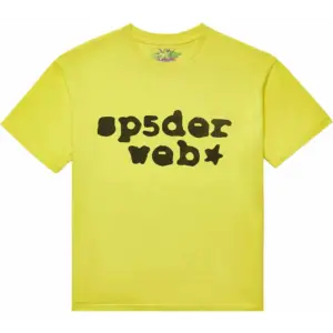 Picture 1 Sp5der Web Tee Yellow/Black from the front side