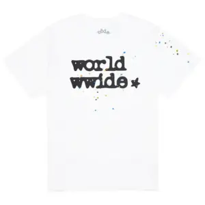This picture 1 shows Sp5der Worldwide Tee White
